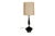 1960s Mid Century Hollywood Regency Black Ceramic Chrome Table Lamp For Sale - Image 5 of 10