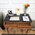 Mid-Century Art Deco Italian Walnut Burl Glass Writing Desk Table, 1940s For Sale - Image 4 of 10