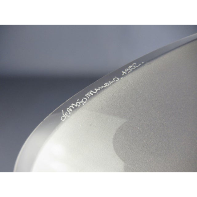 Oval Murano Glass Centerpiece Vase by De Majo, 1992 For Sale - Image 10 of 11