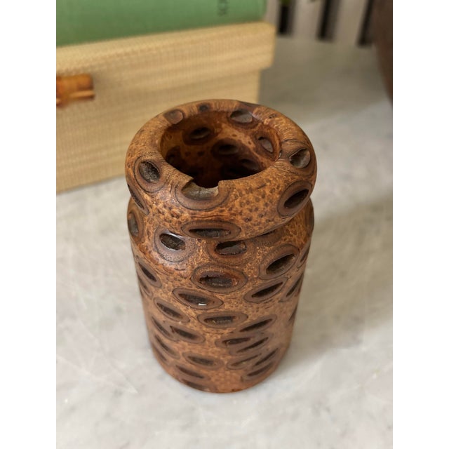 Contemporary Australian Banksia Seed Pod Pencil Holder For Sale - Image 3 of 6