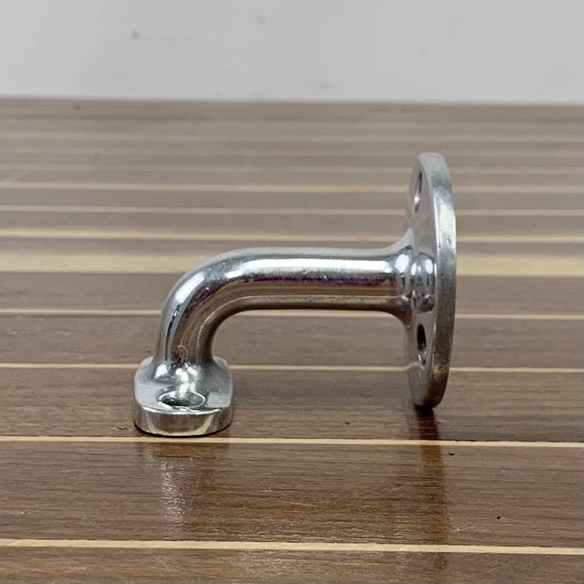 Late 20th Century Aluminum Handrail Bracket | Chairish