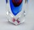 Blue C.1960's-1970's Italian Hand-Blown Mandruzzato "Prismatic Faceted" Murano Vase in a Ultramarine Blue and Cranberry-Fuchsia For Sale - Image 8 of 13