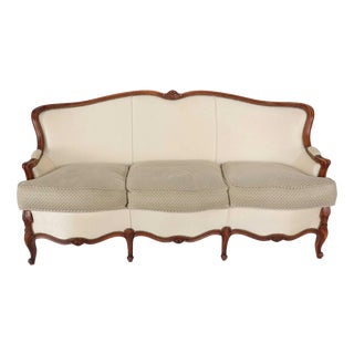 Mid-Century Louis XV Style Sofa For Sale