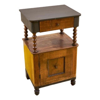 Antique Nightstand with Drawer For Sale