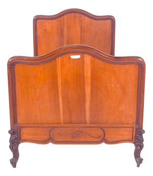 Louis XV Style Mahogany Veneered Bed, 1890