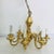 - French chandelier with 8 lights - Produced by Lampart - Made of golden metal - 70s design Up to 250V (Europe/UK...