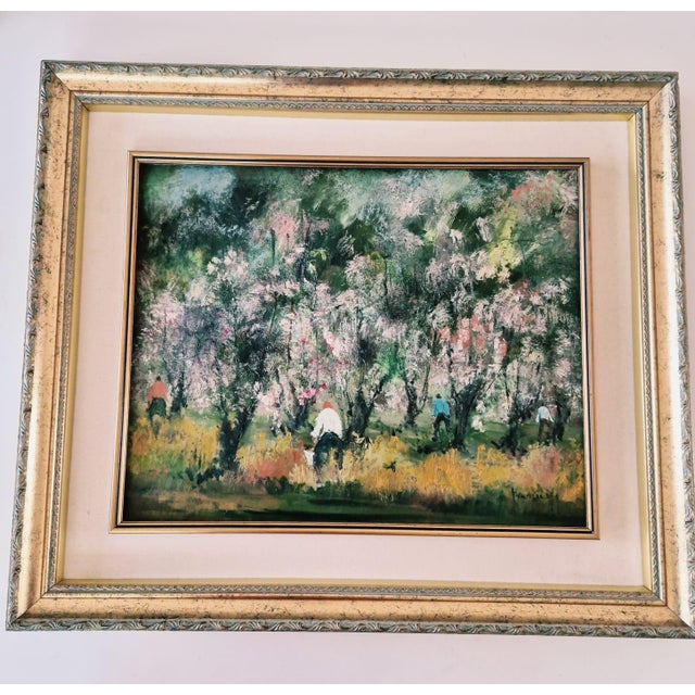 Guido Bertuzzi, Primavera, 1997, Oil Painting on Wood For Sale - Image 14 of 14