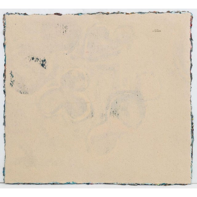 Elfi Schuselka Abstract Composition Oil on Canvas For Sale - Image 4 of 5