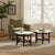 Pair of Ficks Reed Dark Rattan and White Hexagon Side Tables 1950s For Sale - Image 10 of 12