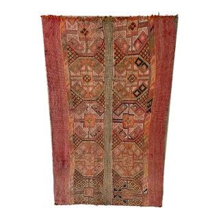 Antique Caucasian Textile Mounted as Wall Art For Sale