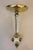 Art Deco Thick Slag Glass Lalique Style Saucer Light Hanging Ceiling Lamp 1930's For Sale - Image 12 of 13