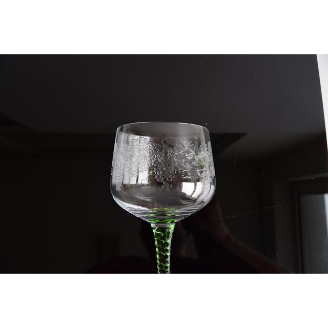 Vintage Stemmed Glasses, 1960s, Set of 6 For Sale - Image 9 of 11
