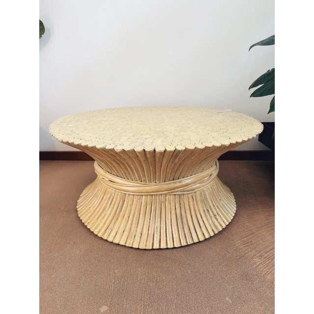'Sheaf of Wheat' Low Table Attributed to McGuire For Sale - Image 11 of 12