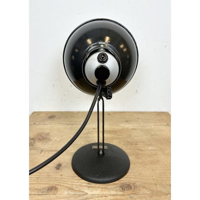 Vintage Black Enamel Table Photo Lamp, 1950s For Sale - Image 15 of 18