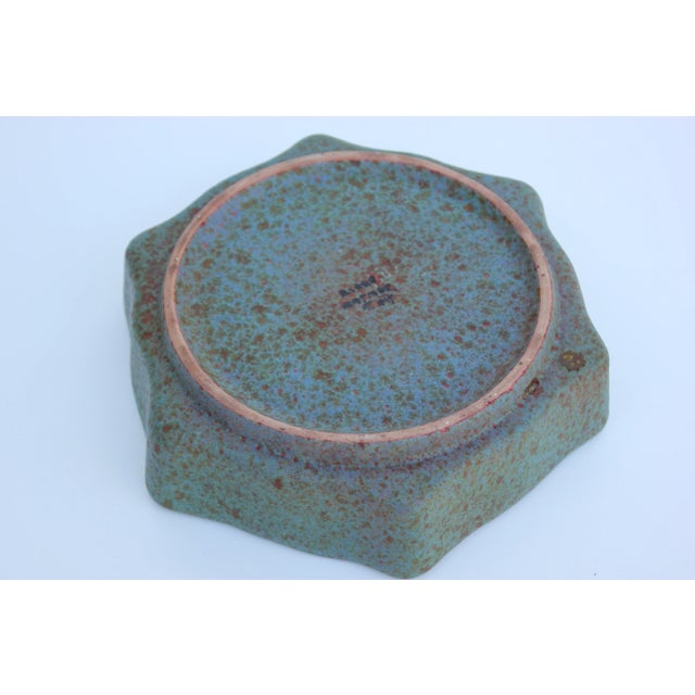 Honeycomb Italian Art Pottery Bowl For Sale - Image 5 of 6