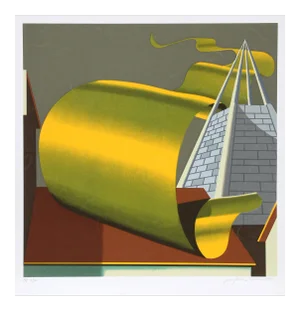 1970s Jack Brusca - Stanley's Place Serigraph