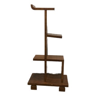 Antique French Sculptural Asymmetrical Mahogany Étagère For Sale