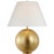 Modern AERIN by Visual Comfort Signature Morton Large Table Lamp in Gild with Linen Shade For Sale - Image 3 of 3