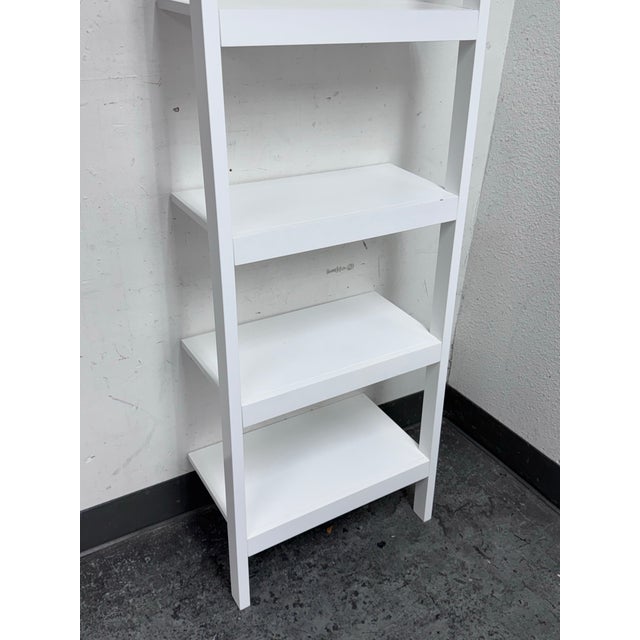Crate & Barrel Sawyer Leaning Bookshelf For Sale - Image 10 of 12
