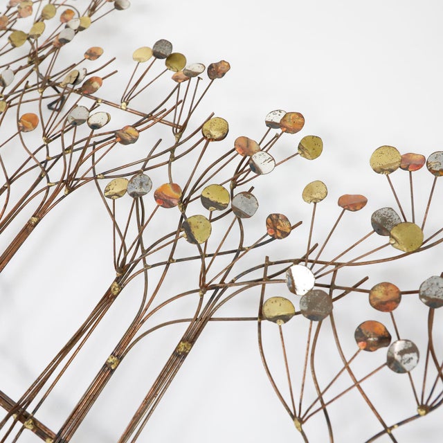 Brutalist Brass Wall Sculpture For Sale - Image 4 of 7