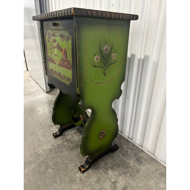 Chinoiserie Antique Chinoiserie Style Copper Humidor Side Table For Sale - Image 3 of 10