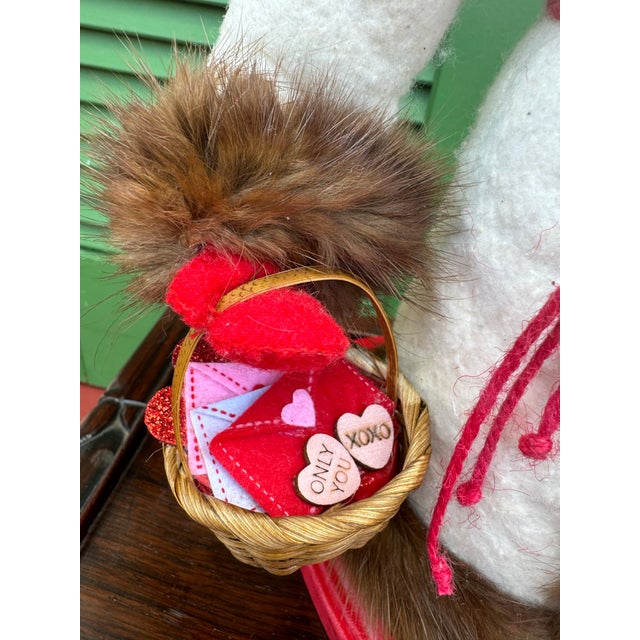 Red Original Handcrafted Valentine Figure For Sale - Image 8 of 12