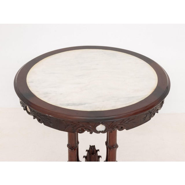 Victorian Victorian Chinoiserie Style Mahogany Center Table For Sale - Image 3 of 7