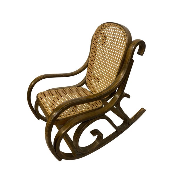 Mid-Century Modern Mid-Century Child's Bentwood Rocking Chair, Thonet Style For Sale - Image 3 of 7