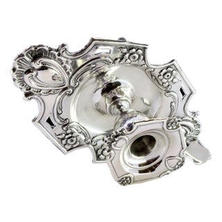 Silver Paddle with Cut-Out Floral Motifs For Sale