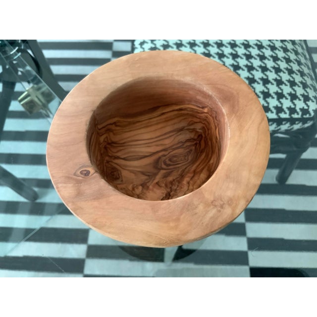 1970s 1970s Handmade Wood Burl Bowl For Sale - Image 5 of 11