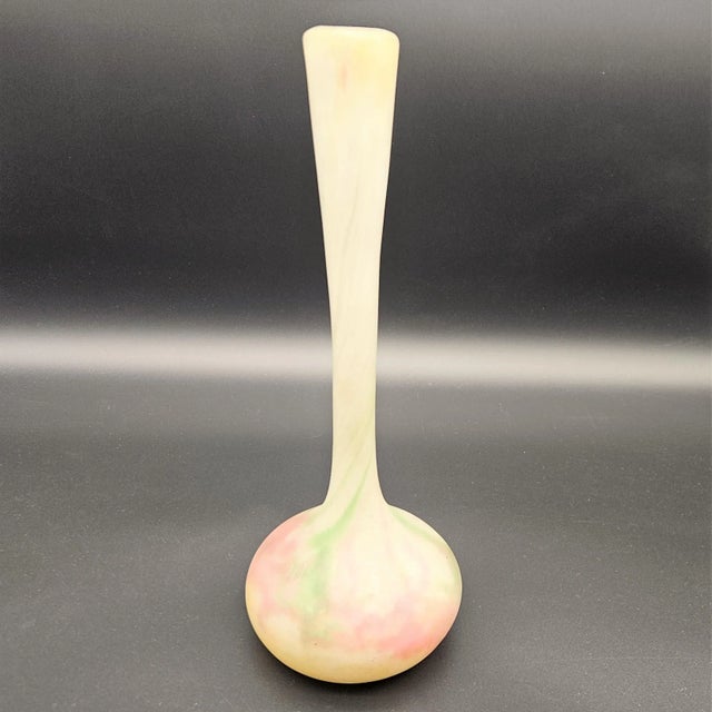 Art Nouveau Glass Vase by Muller & Fréres Luneville, 1890s, in Very Good conditions. Designed 1890 to 1919 This piece has...