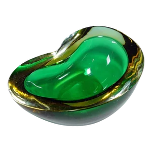 Seguso Vetri d'Arte Murano Sommerso Glass Bowl 1960s