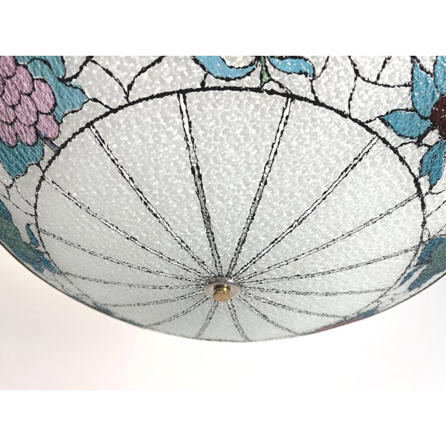 1950s Mid Century Fruit Wheel Flush Light For Sale - Image 5 of 18