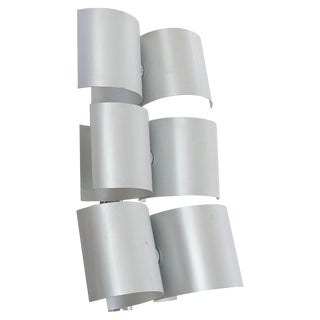 Large Aluminium Wall Lamp by Nucleo Sormani, 1970s For Sale