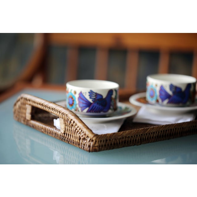 2020s Artifacts Rattan Rectangular Tray For Sale - Image 5 of 5