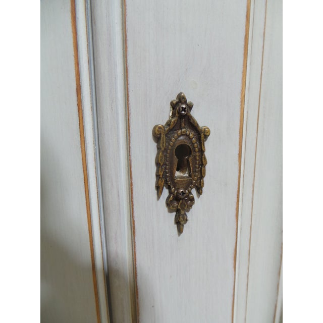 1950s Swedish Gustavian Style Unique 4 Door Sideboard For Sale - Image 5 of 14