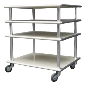 Mid-Century Metal and Aluminum Bar Cart, 1970s