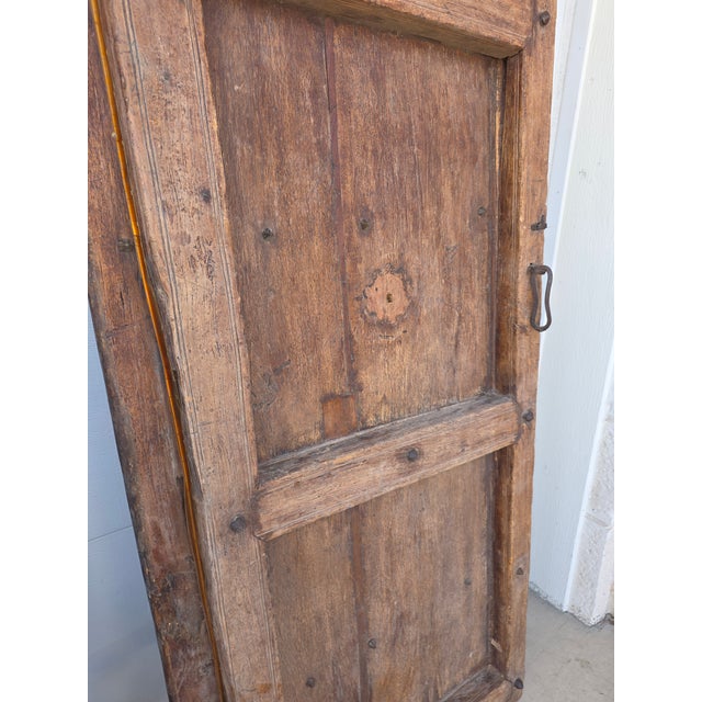 Rustic Antique Doors With Hand Forged Iron Elements For Sale - Image 15 of 17