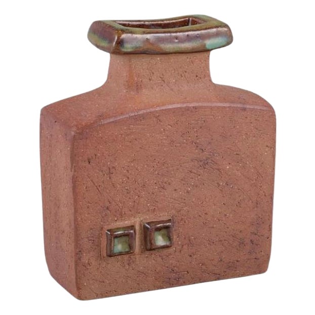 Ceramic Vase by Curt Magnus Addin, 1970s For Sale