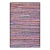 1920s Multicolor Stripe Antique American Hooked Rug 2'7" X 3'9" Handknotted Wool Carpet For Sale