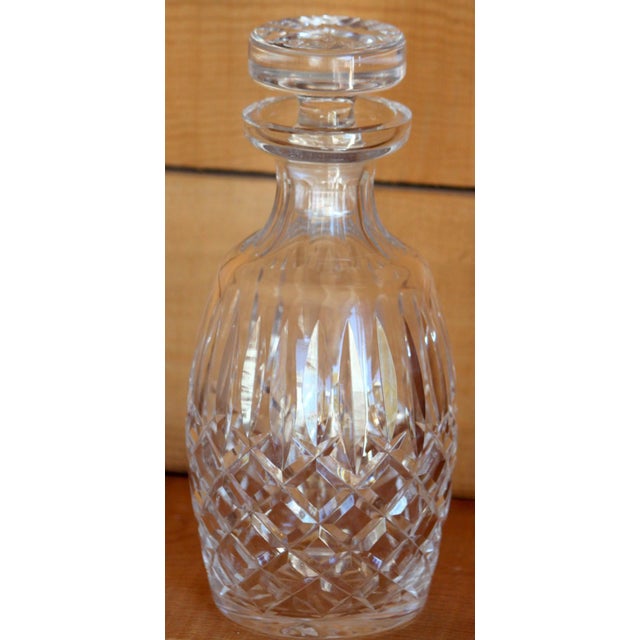 Contemporary 1990s Waterford Crystal Spirit Liquor Decanter Lismore Fan Pattern For Sale - Image 3 of 8