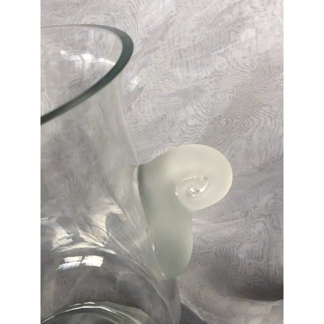 Transparent Hand Blown Glass Crystal Ice Bucket For Sale - Image 8 of 13