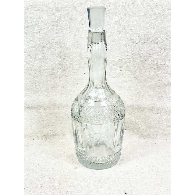 Vintage Cut Glass Decanter For Sale - Image 4 of 7