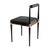 Black "Audrey" Chair, Stainless Steel, Bronze Details, Tailor Made Leather For Sale - Image 8 of 8