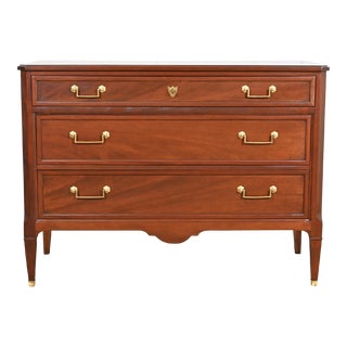 John Widdicomb French Regency Louis XVI Mahogany Dresser, Newly Refinished For Sale