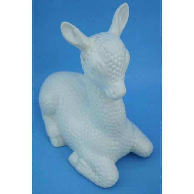 Art Deco Ceramic Baby Deer Sculpture by Giovanni Gariboldi for Richard Ginori Factory, Italy, 1900s For Sale - Image 10 of 18