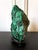 Late 20th Century Striking Natural Malachite Specimen on Display Stand as Scholar Stone For Sale - Image 5 of 12