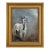 Original Equestrian Horse Oil Painting Signed Gold Gilt Frame For Sale