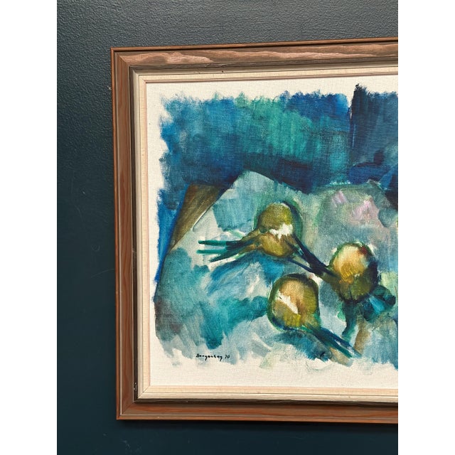 Mid-Century Modern Bergengren, Abstract Composition, 1970, Oil on Canvas, Framed For Sale - Image 3 of 18
