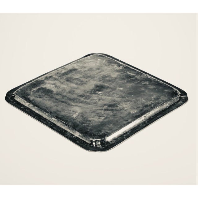Antique English Silverplate Armorial Crest Tray, Coat of Arms, 15.5", C. 1900 For Sale - Image 9 of 11